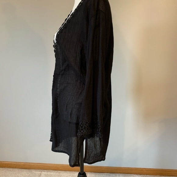 Ellen Weaver Tunic with lace size large - Picture 3 of 13